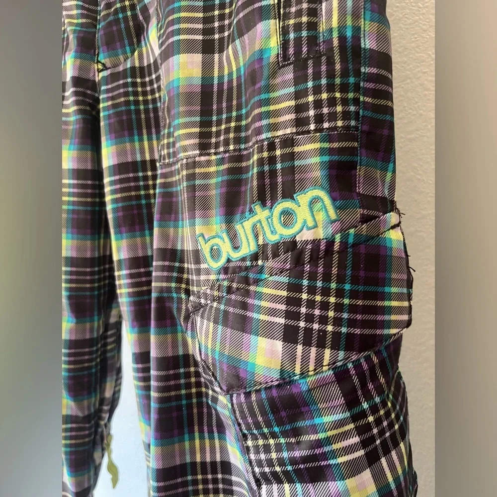 Burton girls Plaid Snow Pants - Picture 3 of 9